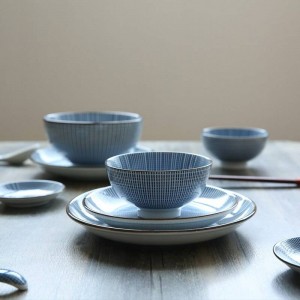 Servizio da tavola per 2 persone Set di stoviglie in ceramica in stile giapponese tinta unita sotto piatti smaltati 12Head