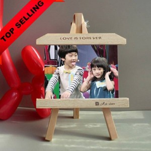 Cavalletto con cornice in legno da 7 pollici cornice per foto creativa personalizzata cornici in ardesia prodotto altalene decorazioni per la casa Regalo per bambini